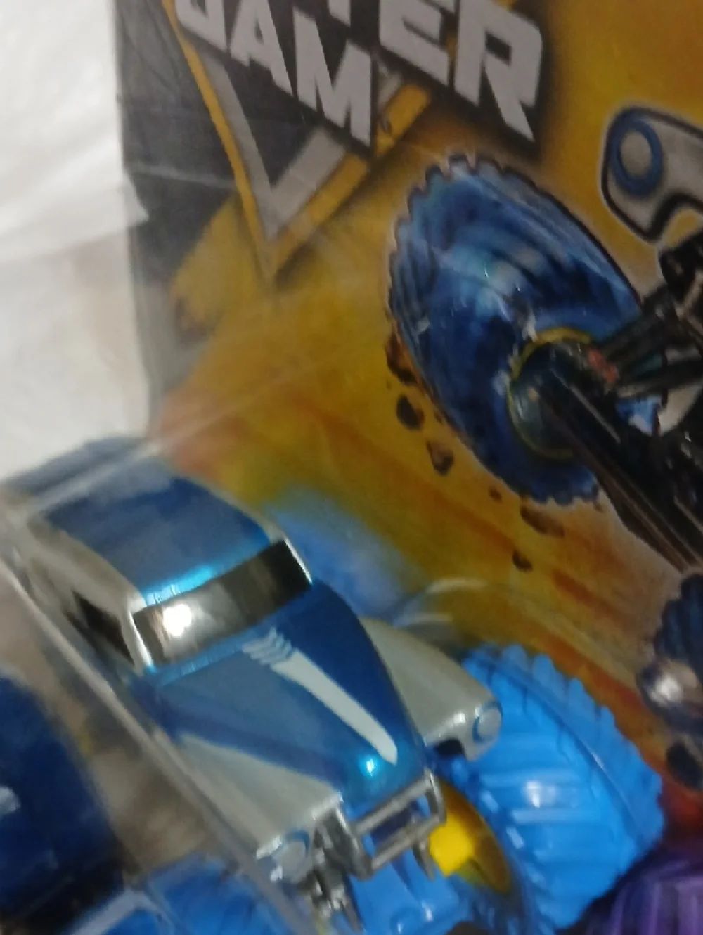 Grave Digger vs Son-Uva Digger 2-Pack Monster Jam Toy Trucks - Blue & Purple